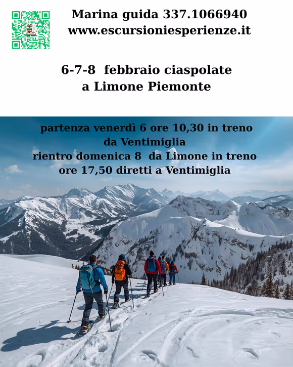 Ciaspole, Allegria e Treno delle Meraviglie a Limone Piemonte!